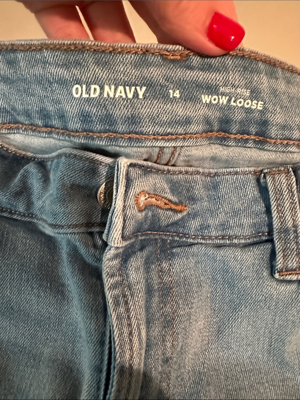 Old Navy Light Blue High-Rise Loose Jeans
